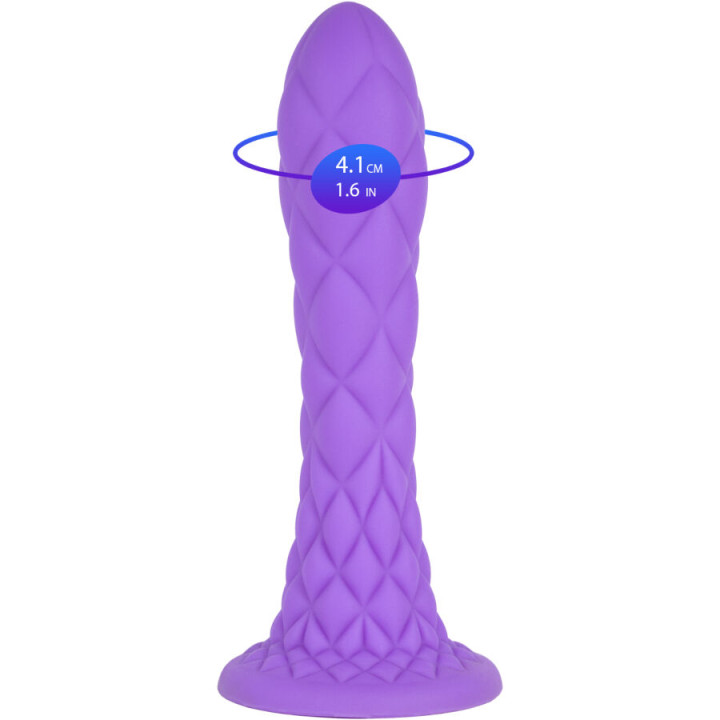 Silexd - Dreamy Dildo Fantasy Liquid Silicone Thermoreactive Violet 18.5 cm