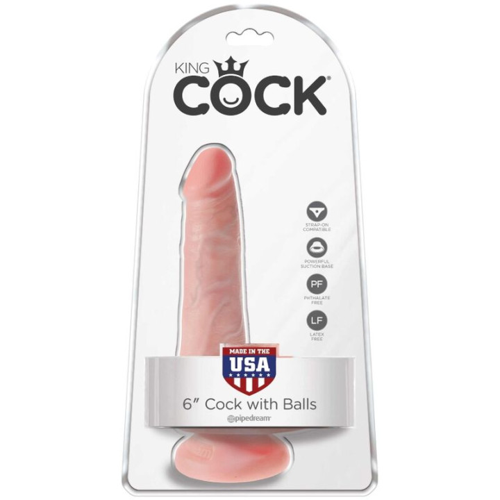 King Cock - Pénis Réaliste Avec Boules 13.5 cm Légères