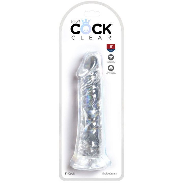 King Cock - Clear Realistic Penis 19.7 cm Transparent