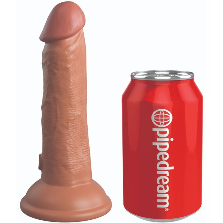 King Cock - Elite Realistic Silicone Dildo 15.2 cm Caramel