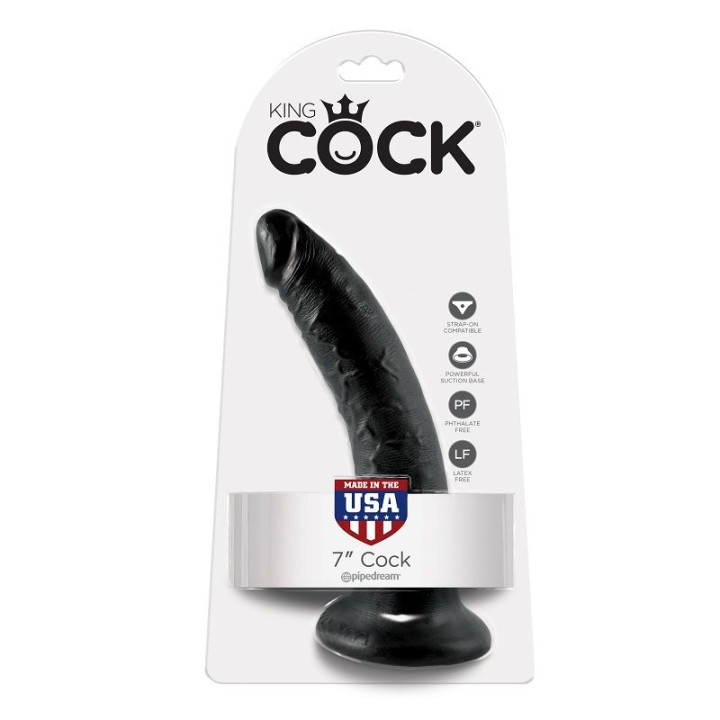 King Cock - Dildo Schwarz 17.8 cm
