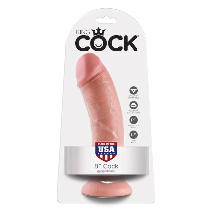 King Cock - 8 Pene Natural 20.3 cm