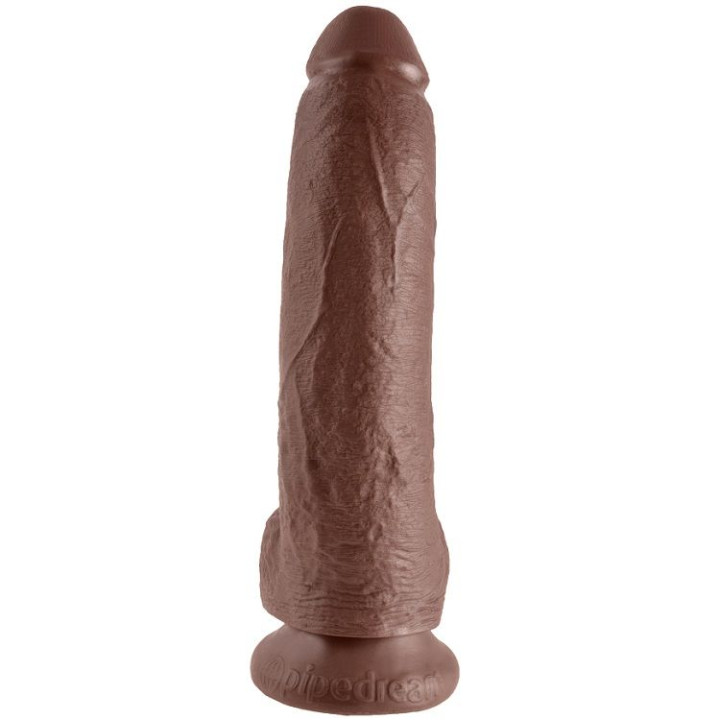 King Cock - 9 Dildo Brown With Balls 22.9 cm