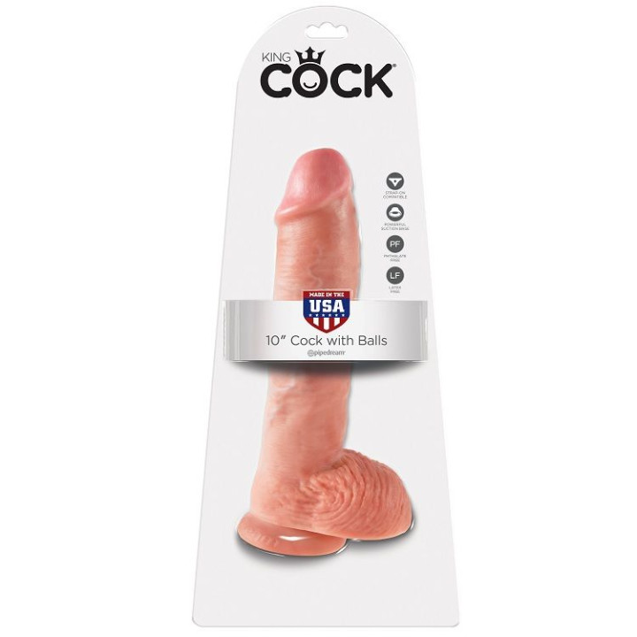 King Cock - 10 Pene Realístico Natural 26.5 cm