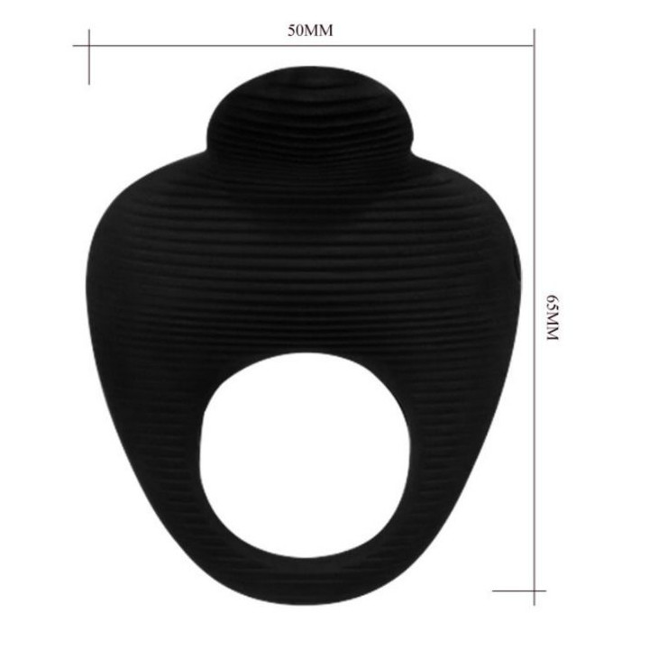 Pretty Love - Thimble Vibratorring Schwarz