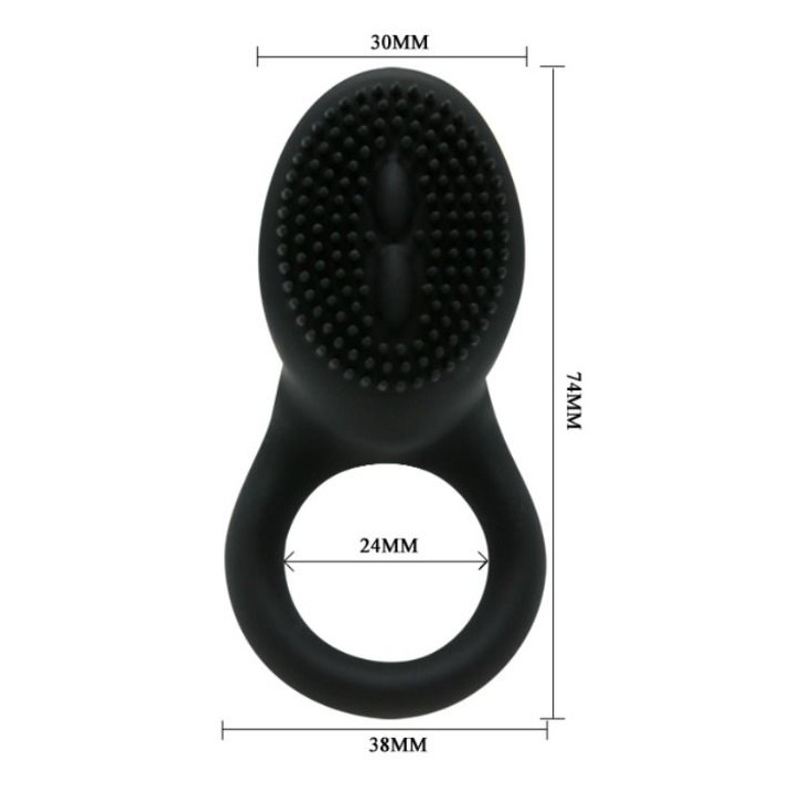 Pretty Love - Cobra Vibrator Ring Black
