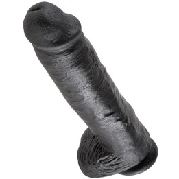King Cock - Dildo Nero Con Sfere 28 cm