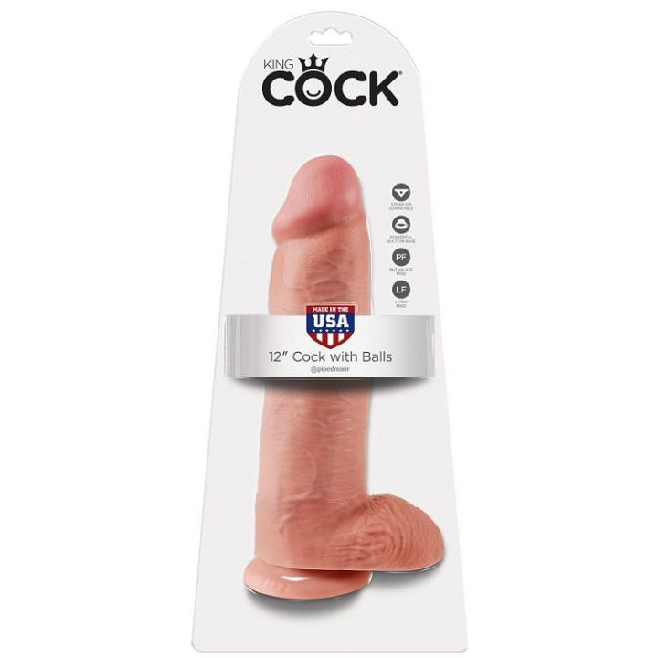 King Cock - Mies Dildo z Kulkami 30,48 cm