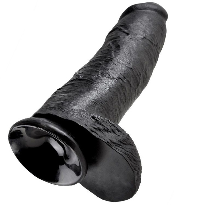 King Cock - Dildo Black With Balls 30.48 cm