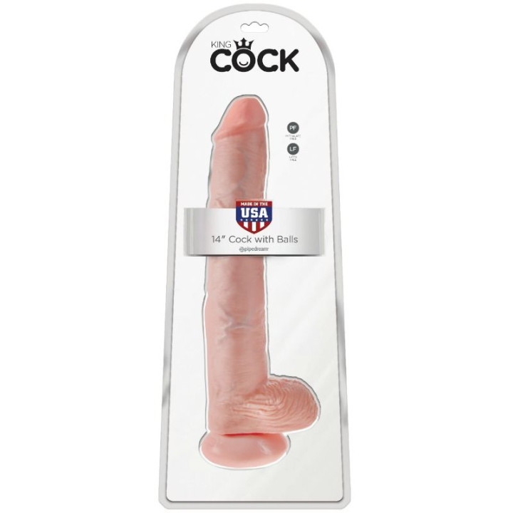King Cock - Dildo z Kulkami 35,6 cm Miesa