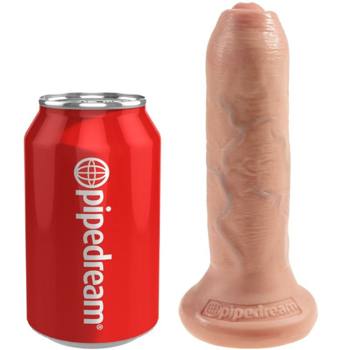 King Cock - Dildo Realístico Uncut Natural 15 cm