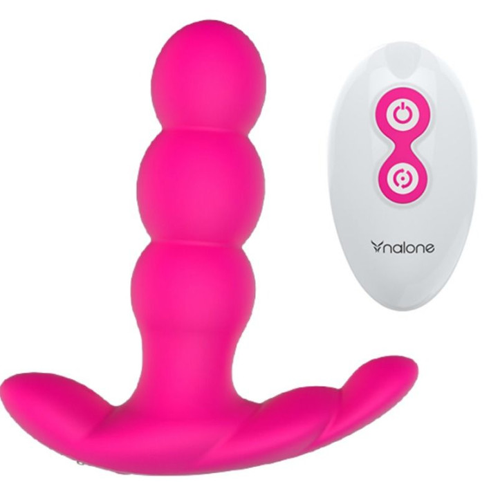 Nalone - Perlowy Wibrator Analny Zdalnie Sterowany Czarny