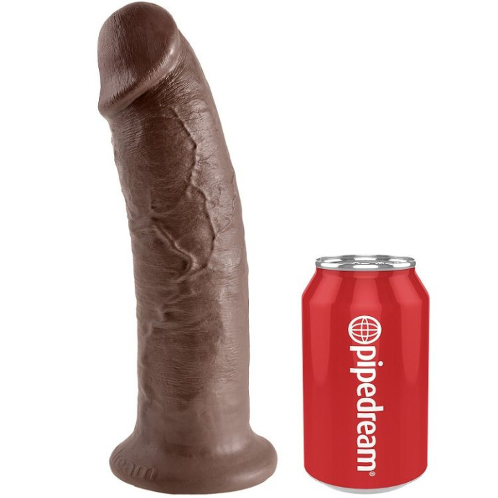 King Cock - 10 Dildo Marrom 25.4 cm