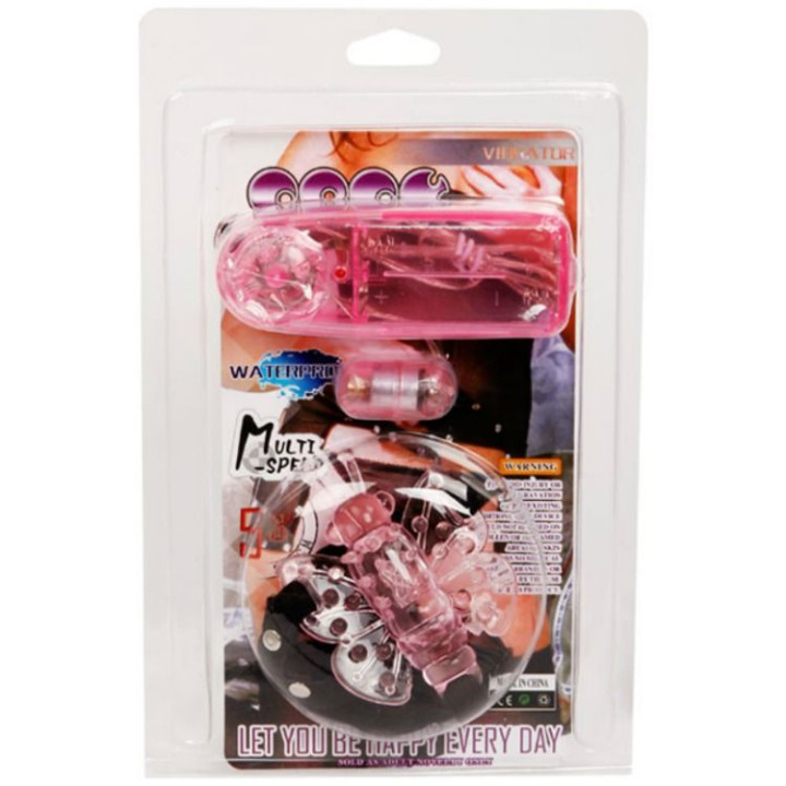 Baile - Harness With Multivespeed Vibrating Butterfly