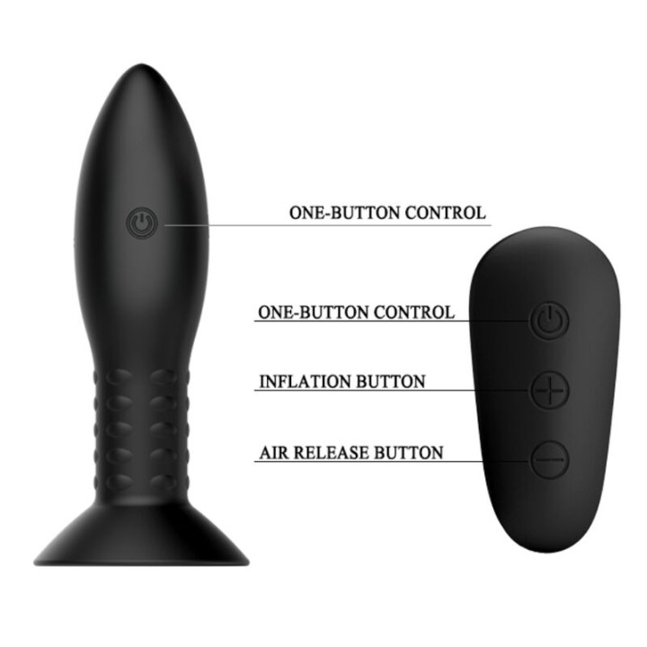 Mr Play - Spina Con Telecomando Sfere Rotanti Nere