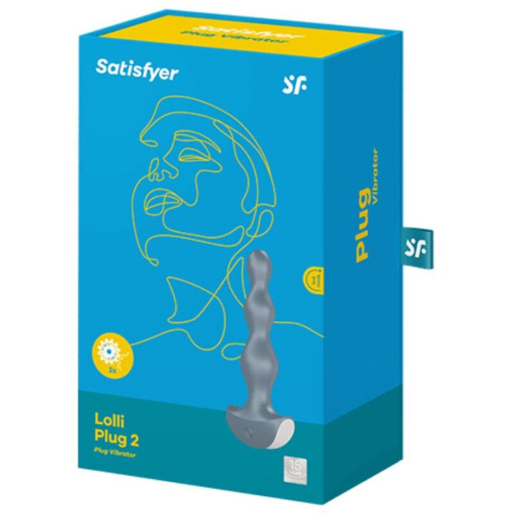 Satisfyer - Vibrador Lolli Plug 2 Plug Cinza