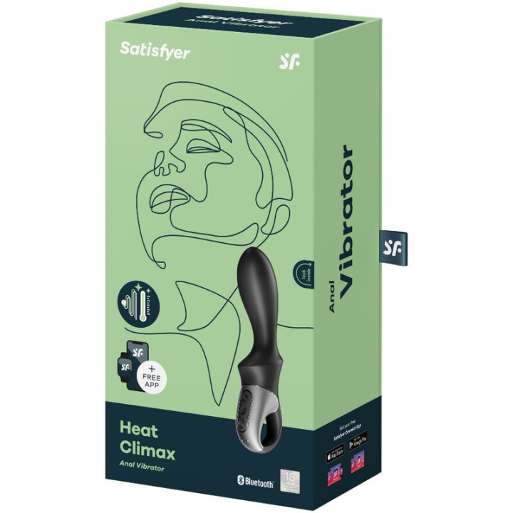 Satisfyer - Heat Climax Anal Vibrator App Schwarz