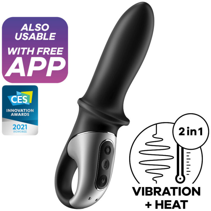 Satisfyer - Hot Passion Anal Vibrator App Schwarz