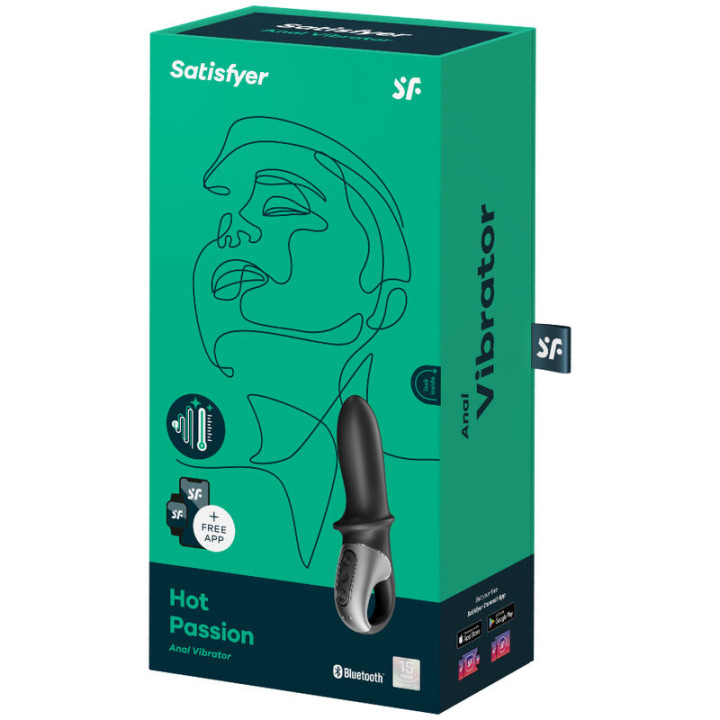 Satisfyer - Application de Vibrateur Anal Hot Passion Noir