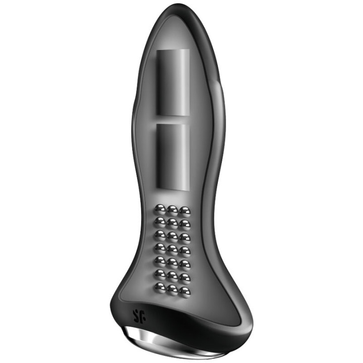 Satisfyer - Rotator Plug 1+ Wtyk Wibrujacy App Czarny