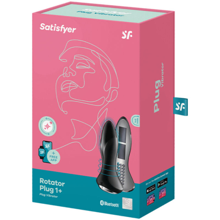Satisfyer - Rotator Plug 1+ App Vibrante Plug Nero