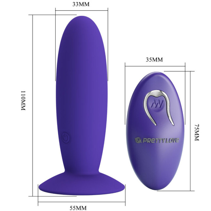 Pretty Love - Youth Plug Vibratore Anale Telecomando Violetto