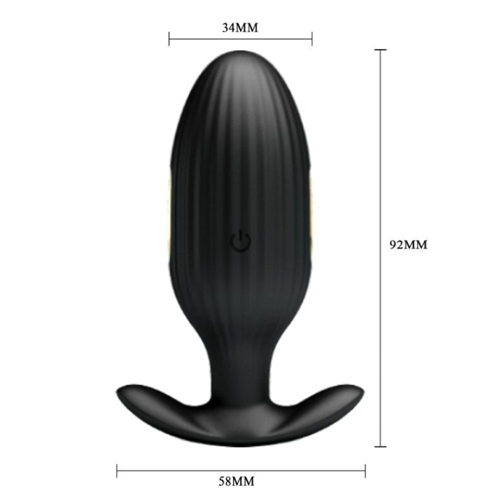 Pretty Love - Plug Anale Controllato da App Jefferson Nero