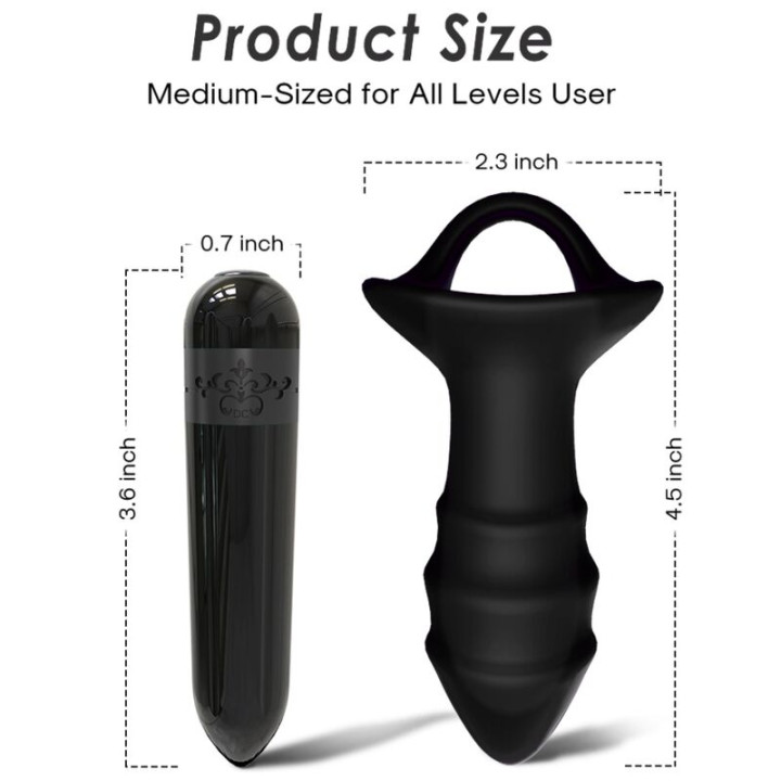 Armony - Vibrateur à Doigts Kylin et Télécommande de Plug Anal Noir