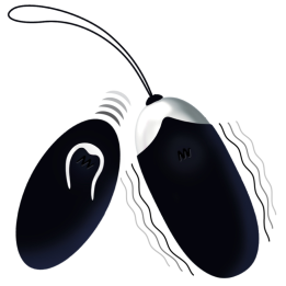 Intense - Oeuf Vibrant Flippy ii Avec Télécommande Noir