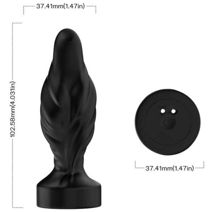Armony - Vibrator & Analplug Fernbedienung Schwarz