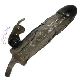 Baile - Couvre-Pénis Brave Man Avec Lapin Noir 16.5 cm