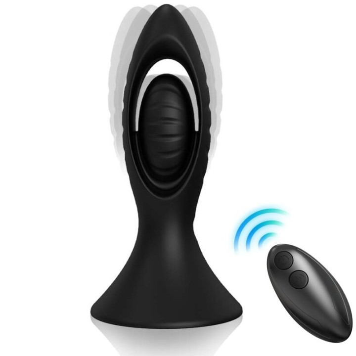 Armony - Vibrateur & Plug Anal Silicone Noir