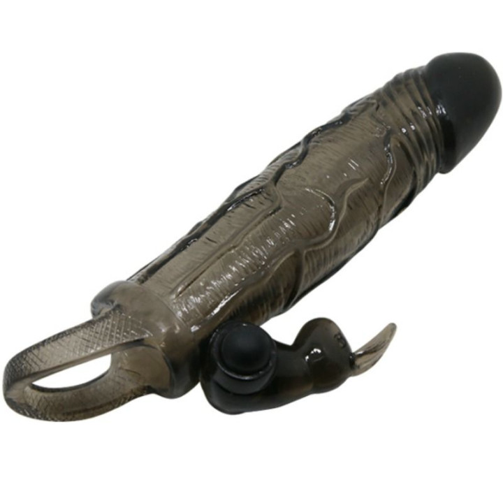 Baile - Capa Para Pénis Brave Man Com Coelho Preto 16.5 cm