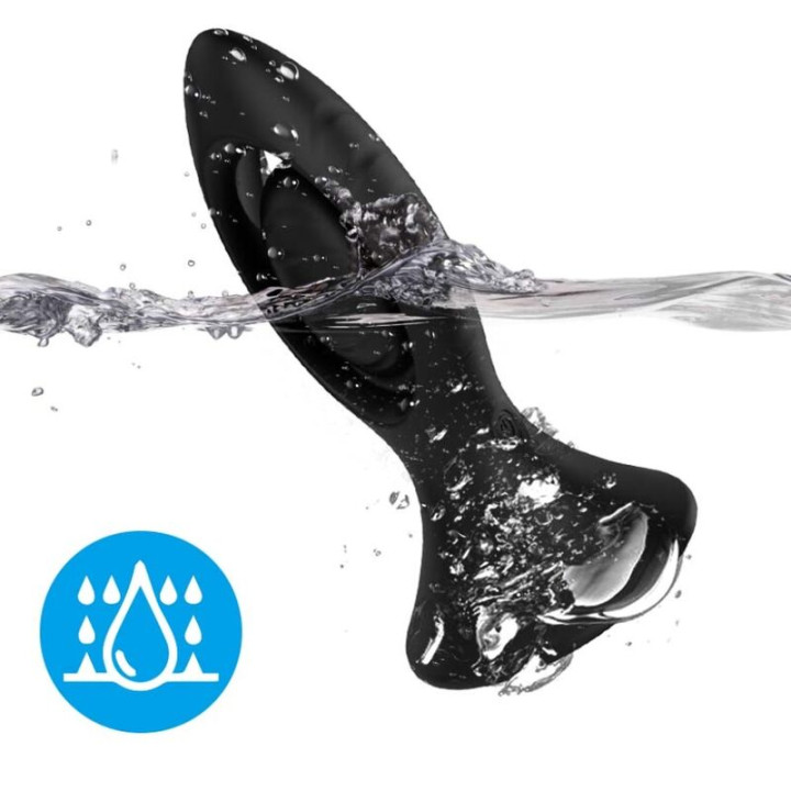 Armony - Vibrateur & Plug Anal Silicone Noir