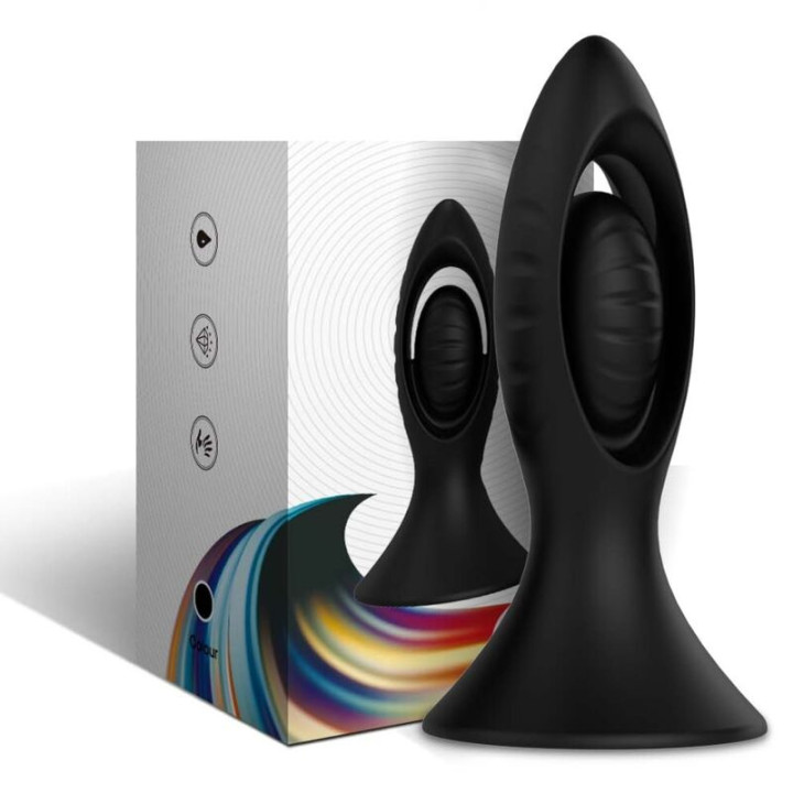 Armony - Vibrateur & Plug Anal Silicone Noir