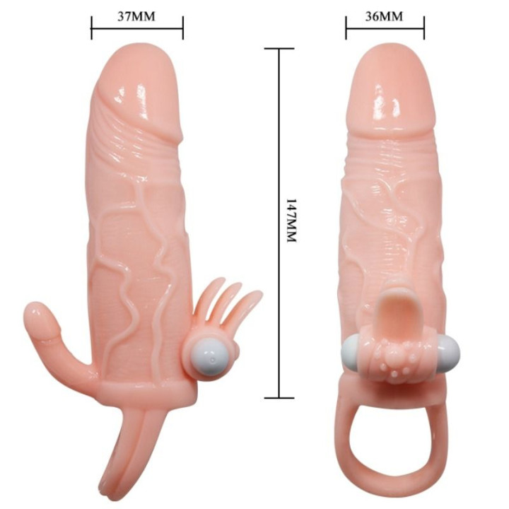 Baile - Brave Man Penishülle Mit Klitoris Und Analstimulation Fleisch 16.5 cm
