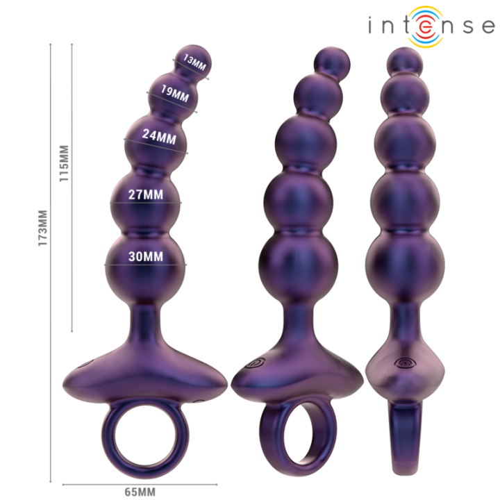 Intense - Tito Vibrante Anal Plug Modello 3 Telecomando