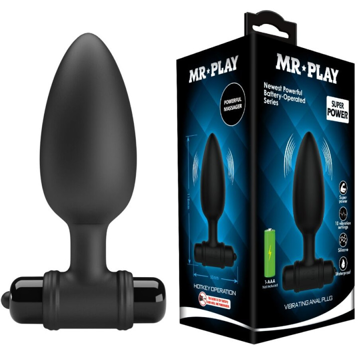 Mr Play - Super Power Korek Analny z Wibracją