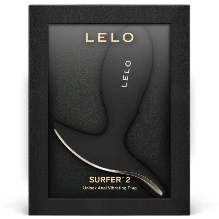 Lelo - Surfer 2 Unisex Plug Anale Vibrante Nero