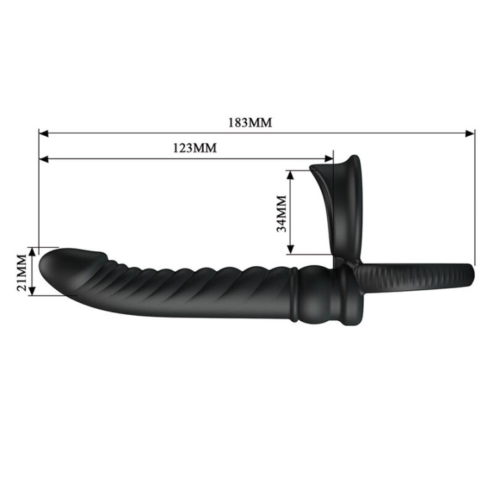Pretty Love - Merritt Analvibrator Mit Ring Und Vibrationsfunktion, Schwarz