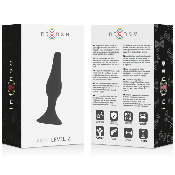 Intense - Poziom Analny 2 11,5 cm Czarny