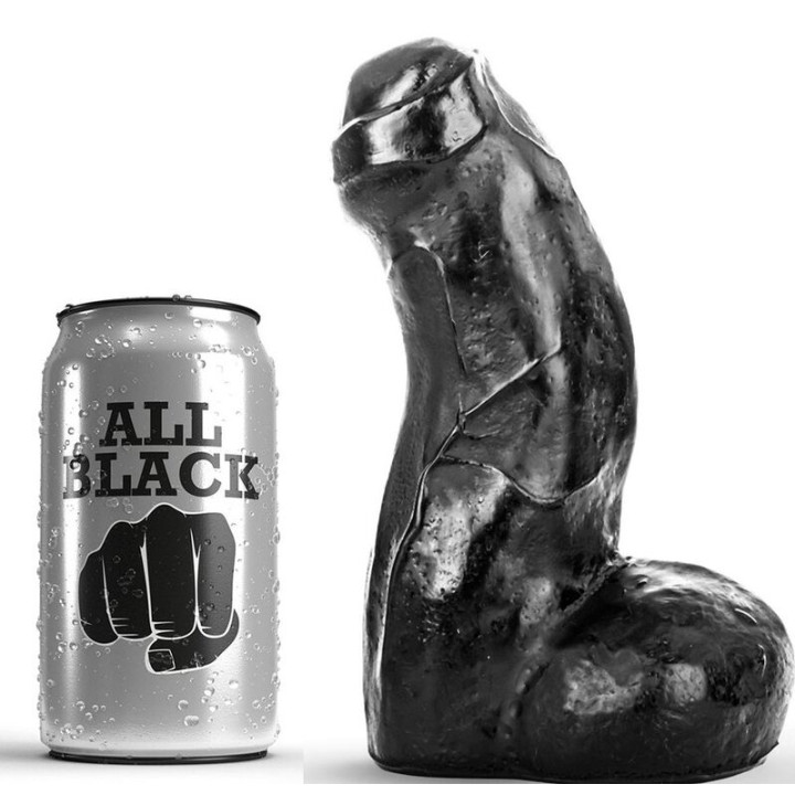 All Black - Realistyczny Dong Czarny 17 cm
