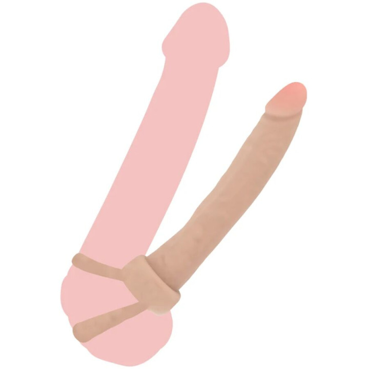 Get Real - Dupla Confusão - Penetrador Anal de Silicone 16 cm