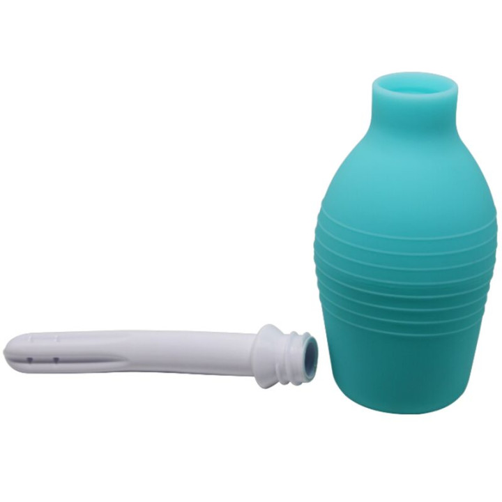 Mr Play - Douche en Caoutchouc Bleu Poire Anal