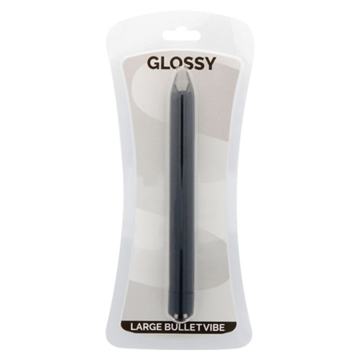 Glossy - Vibratore Slim Nero