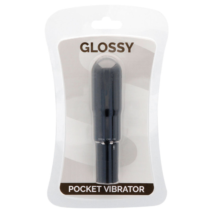 Glossy - Vibratore Tascabile Nero