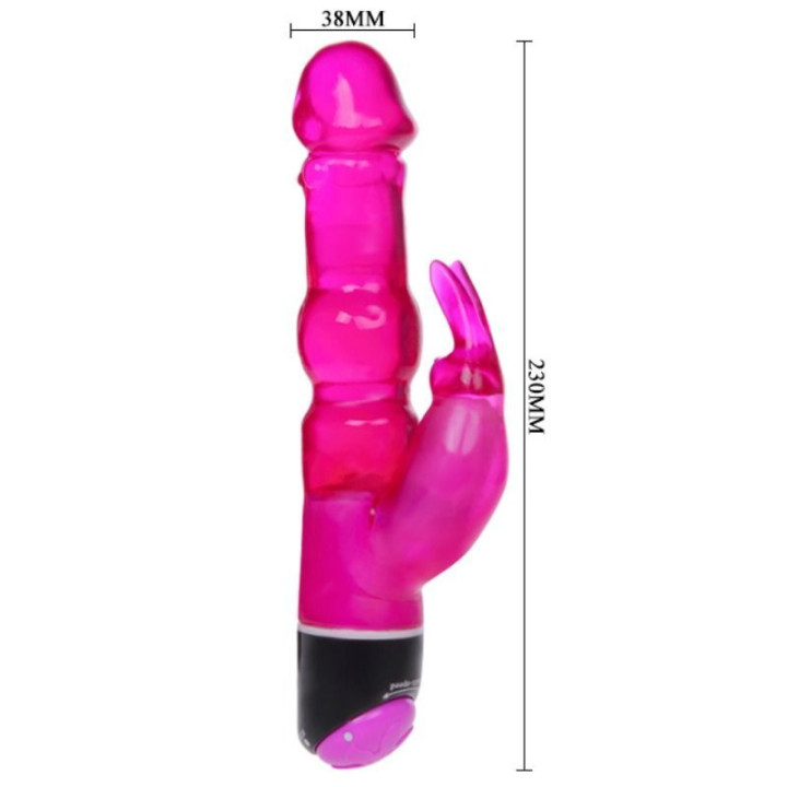 Baile - Onde di Piacere Vibratore Fantasy Con Coniglio Lilla 23 cm
