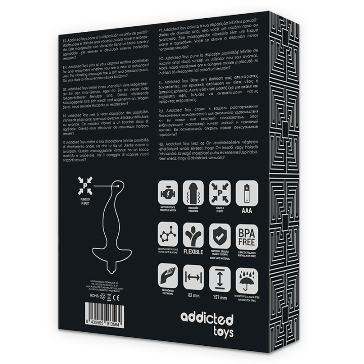 Addicted Toys - Analmassager Mit Schwarzer Vibrationmodell 1