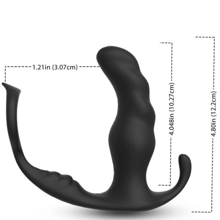 Armony - Vibratore Anale Prostata Knight e Telecomando Anello Nero