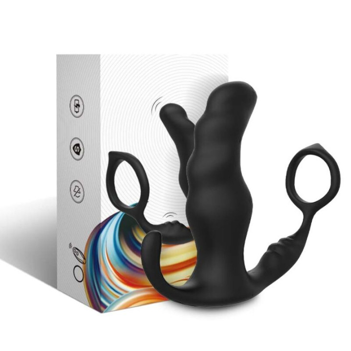 Armony - Knight Vibrateur Anal Prostate & Anneau Télécommande Noir